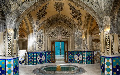 Intérieur de hammam traditionnel